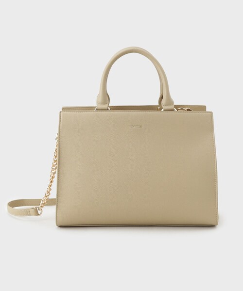 UNTITLED（アンタイトル）の「【セレモニー対応】ボクシーショルダー（ショルダーバッグ・レディース・ブラック/ベージュ/こしょう色系・99）」の3枚目の写真