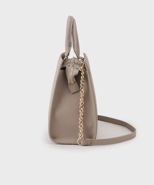 UNTITLED（アンタイトル）の「【セレモニー対応】ボクシーショルダー（ショルダーバッグ・レディース・ブラック/ベージュ/こしょう色系・99）」の6枚目の写真