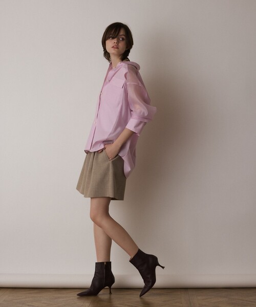 Diagram（ダイアグラム）の「リネンライクショートパンツ（その他パンツ・レディース・ベージュ/ブラック・36/38）」の18枚目の写真