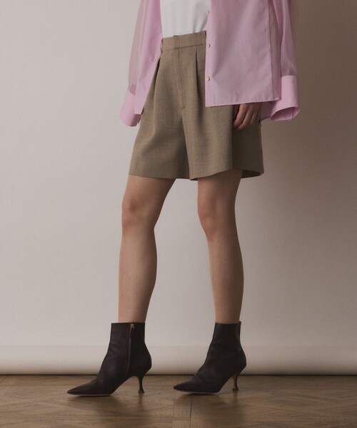 Diagram（ダイアグラム）の「リネンライクショートパンツ（その他パンツ・レディース・ベージュ/ブラック・36/38）」の20枚目の写真