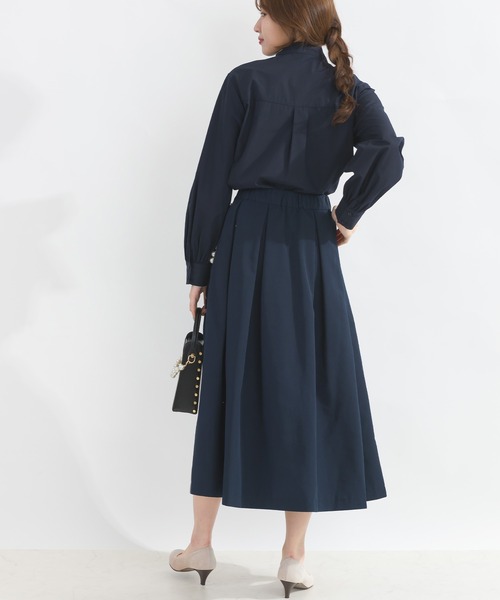 PICCIN（ピッチン）の「ブロードリボンタイブラウス（シャツ/ブラウス・レディース・オフホワイト/サックスブルー/ネイビー・M）」の19枚目の写真