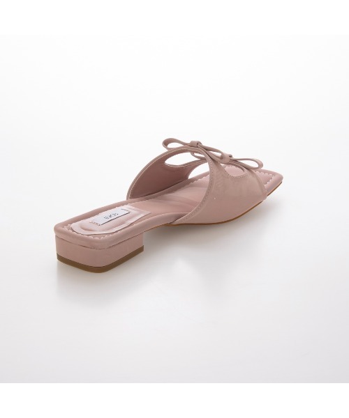 EVOL(イーボル)の「【クッション入り・柔らかい】スクエアリボンフラットサンダル IY5634(サンダル・レディース・ライトピンク/ライトグレー/ブラック/シルバー・LL/L/M/S)」の17枚目の写真