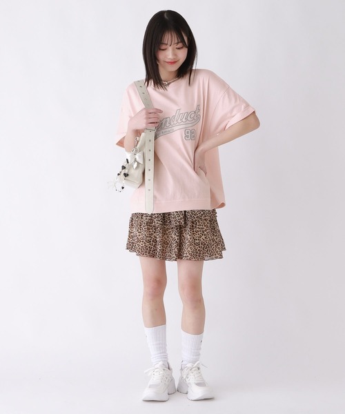 repipi armario（レピピ アルマリオ）の「サテンワッペンTシャツ（Tシャツ/カットソー・キッズ・ブルー/グレー/ブラック/イエロー/レッド/ピンク/ホワイト・MEDIUM/LARGE/SMALL）」の18枚目の写真