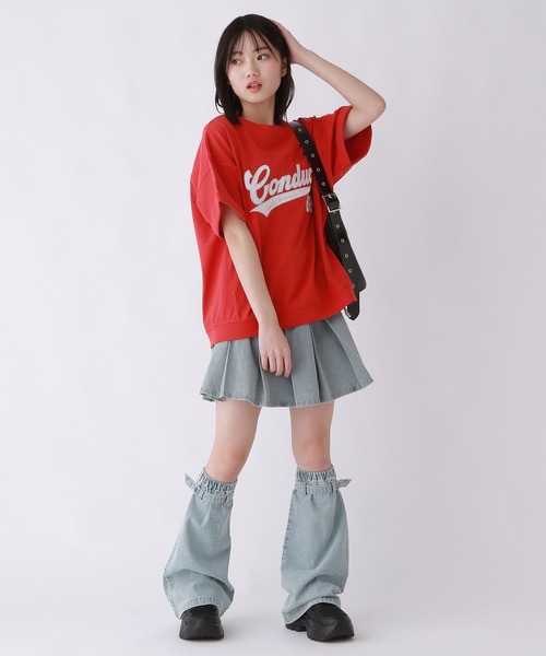 repipi armario（レピピ アルマリオ）の「サテンワッペンTシャツ（Tシャツ/カットソー・キッズ・ブルー/グレー/ブラック/イエロー/レッド/ピンク/ホワイト・MEDIUM/LARGE/SMALL）」の20枚目の写真