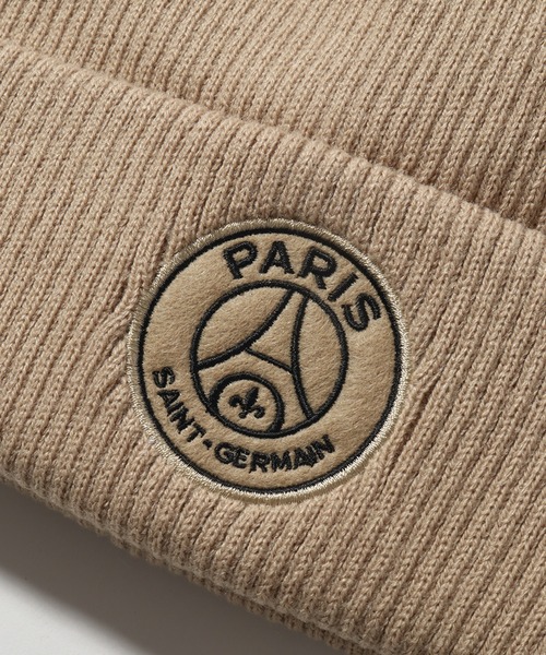 PARIS SAINT-GERMAIN（パリサンジェルマン）の「【Paris Saint-Germain/パリサンジェルマン】ロゴエンブレム ニットキャップ（ニットキャップ/ビーニー・メンズ・ブラック/ベージュ・FREE）」の7枚目の写真