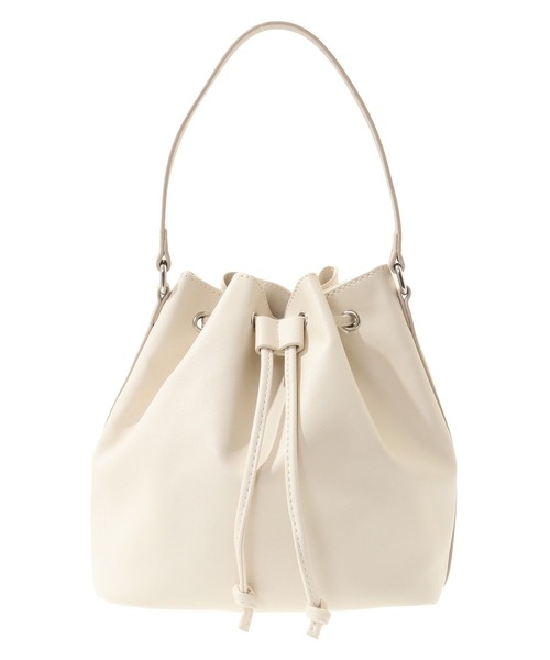 earth music&ecology（アースミュージックアンドエコロジー）の「バイカラーハンドルドロストバッグ（トートバッグ・レディース・ブルー/アイボリー/ブラック・FREE）」の2枚目の写真