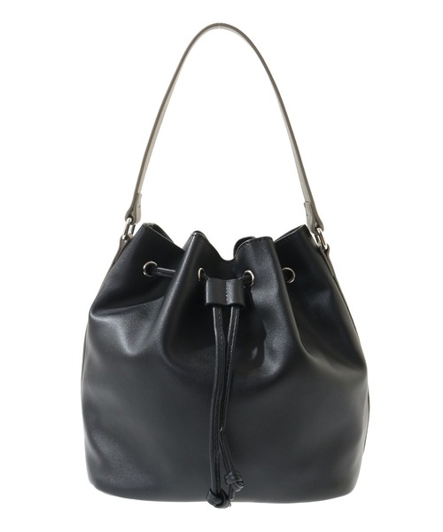 earth music&ecology（アースミュージックアンドエコロジー）の「バイカラーハンドルドロストバッグ（トートバッグ・レディース・ブルー/アイボリー/ブラック・FREE）」の11枚目の写真