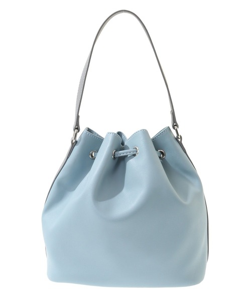 earth music&ecology（アースミュージックアンドエコロジー）の「バイカラーハンドルドロストバッグ（トートバッグ・レディース・ブルー/アイボリー/ブラック・FREE）」の16枚目の写真