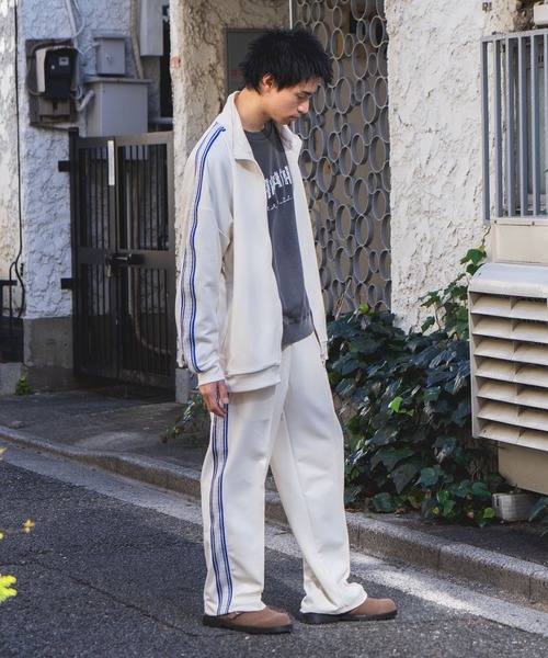 THRASHER（スラッシャー）の「【THRASHER/スラッシャー】ジャガードテープ サイドライン ジャージトラックジャケット（ジャージ・メンズ・ホワイト/ブラック・MEDIUM/LARGE/X-LARGE）」の17枚目の写真