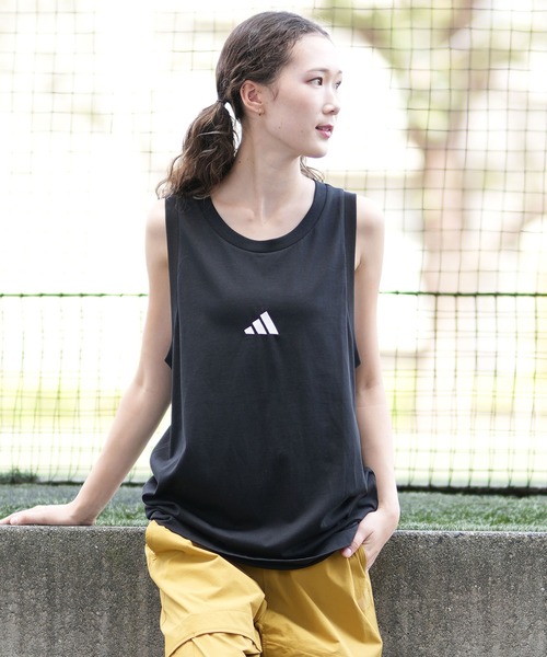 adidas（アディダス）の「adidas/アディダス タンクトップ KRG09（タンクトップ・レディース・ホワイト×ブラック/ブラック×ホワイト・L/M）」の9枚目の写真