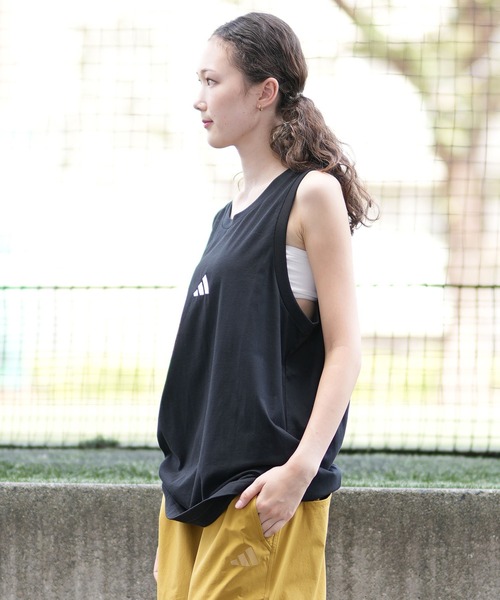 adidas（アディダス）の「adidas/アディダス タンクトップ KRG09（タンクトップ・レディース・ホワイト×ブラック/ブラック×ホワイト・L/M）」の10枚目の写真