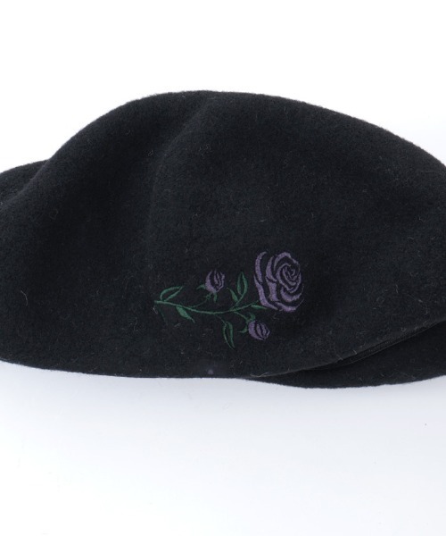 axes femme(アクシーズファム)の「ローズ刺繍ベレー(ハンチング/ベレー帽・レディース・キナリ/ブラック・FREE)」の13枚目の写真