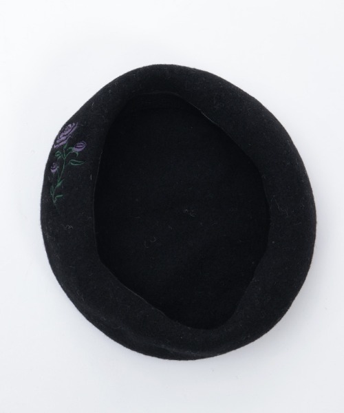 axes femme(アクシーズファム)の「ローズ刺繍ベレー(ハンチング/ベレー帽・レディース・キナリ/ブラック・FREE)」の15枚目の写真