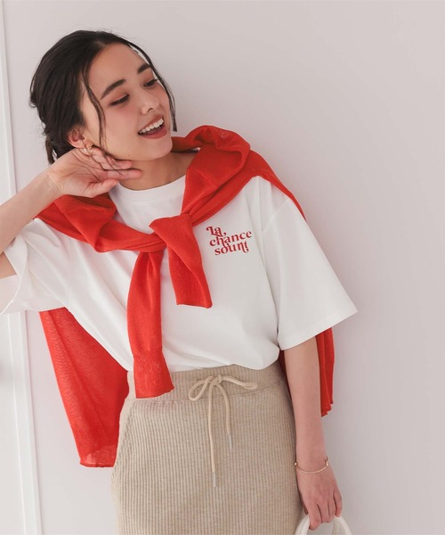 titivate(ティティベイト)の「ゆったりシアーVネックニットカーディガン(カーディガン/ボレロ・レディース・ブラック/ベージュ/ダークブラウン/ライトピンク/ライトグリーン/オフホワイト/レッド・S/L/M)」の20枚目の写真