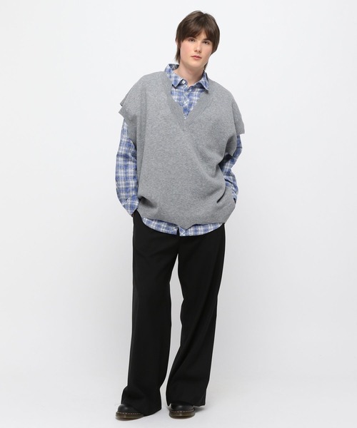 3.3 Field Trip （3.3フィールドトリップ）の「3.3 Field Trip／ウォッシュチェックシャツ（シャツ/ブラウス・メンズ・ブルー/ピンク・FREE）」の8枚目の写真