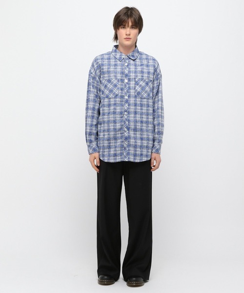 3.3 Field Trip （3.3フィールドトリップ）の「3.3 Field Trip／ウォッシュチェックシャツ（シャツ/ブラウス・メンズ・ブルー/ピンク・FREE）」の16枚目の写真