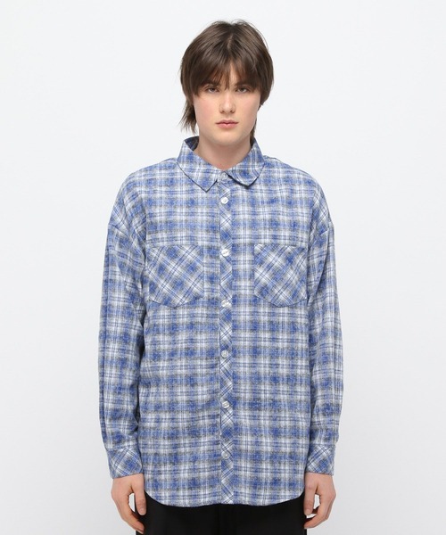 3.3 Field Trip （3.3フィールドトリップ）の「3.3 Field Trip／ウォッシュチェックシャツ（シャツ/ブラウス・メンズ・ブルー/ピンク・FREE）」の17枚目の写真