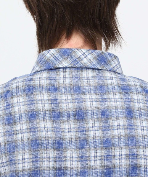 3.3 Field Trip （3.3フィールドトリップ）の「3.3 Field Trip／ウォッシュチェックシャツ（シャツ/ブラウス・メンズ・ブルー/ピンク・FREE）」の21枚目の写真