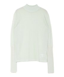 シアーラメボトルネックプルオーバー