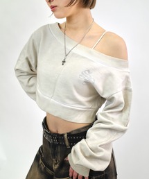 WHO'S WHO gallery | 【SLOPPY/スロッピー】ラインストーンショートオフショル(スウェット)