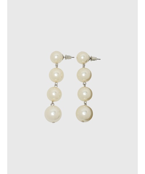 EIMY ISTOIRE（エイミーイストワール）の「バリエーションスウィングピアス（ピアス（両耳用）・レディース・シルバー/ホワイト・F）」の6枚目の写真