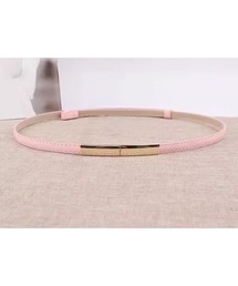 バックル ベルト ワンピース ピンク ゴールド」に該当するピンク/桃色
