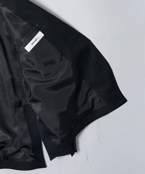 sulvam(サルバム)の「【sulvam / サルバム】SLASH OVER JACKET(カバーオール・メンズ・ブラック・S/M)」の10枚目の写真