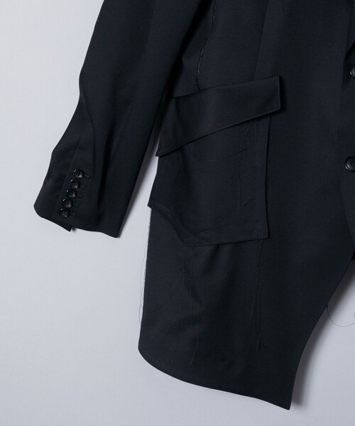 sulvam(サルバム)の「【sulvam / サルバム】SLASH OVER JACKET(カバーオール・メンズ・ブラック・S/M)」の11枚目の写真