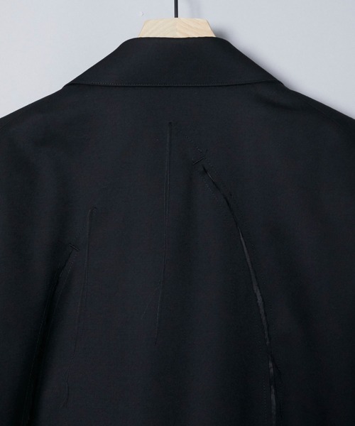sulvam(サルバム)の「【sulvam / サルバム】SLASH OVER JACKET(カバーオール・メンズ・ブラック・S/M)」の5枚目の写真