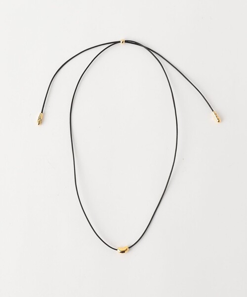 green label relaxing（グリーンレーベルリラクシング）の「コードメタルドロップ ネックレス（ネックレス・レディース・ゴールド/シルバー/ブラウン系・FREE）」の3枚目の写真