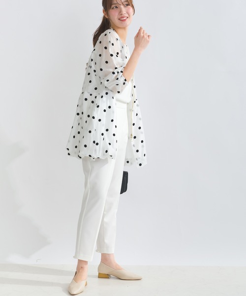 定価19万 ファビアナフィリッピ シアー ブルゾン ホワイト フリンジ M相当 楽天市場】PICCIN PERLA ハート柄シアーブルゾン レディース