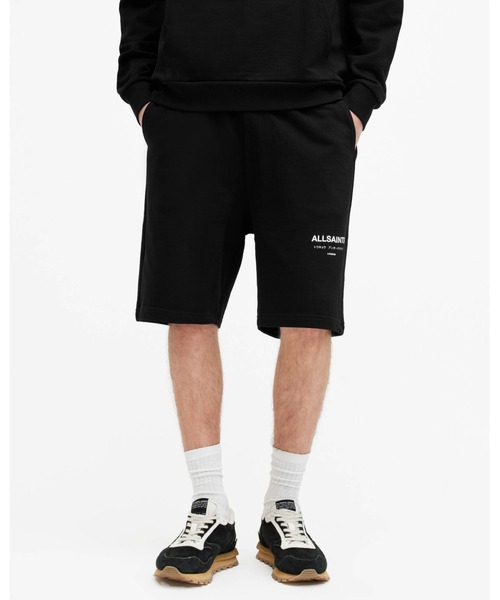 ALLSAINTS（オールセインツ）の「UNDERGROUND RELAXED FIT SWEAT SHORTS | アンダーグラウンド リラックス フィット スウェット ショーツ（スウェットパンツ・メンズ・ブラック・S/M/XS/L）」の5枚目の写真