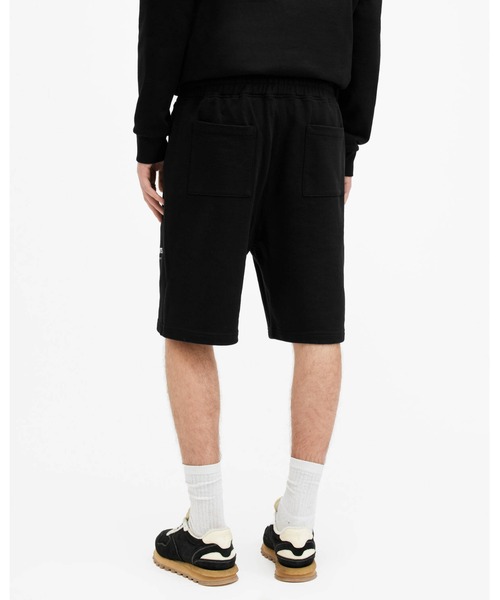ALLSAINTS（オールセインツ）の「UNDERGROUND RELAXED FIT SWEAT SHORTS | アンダーグラウンド リラックス フィット スウェット ショーツ（スウェットパンツ・メンズ・ブラック・S/M/XS/L）」の7枚目の写真