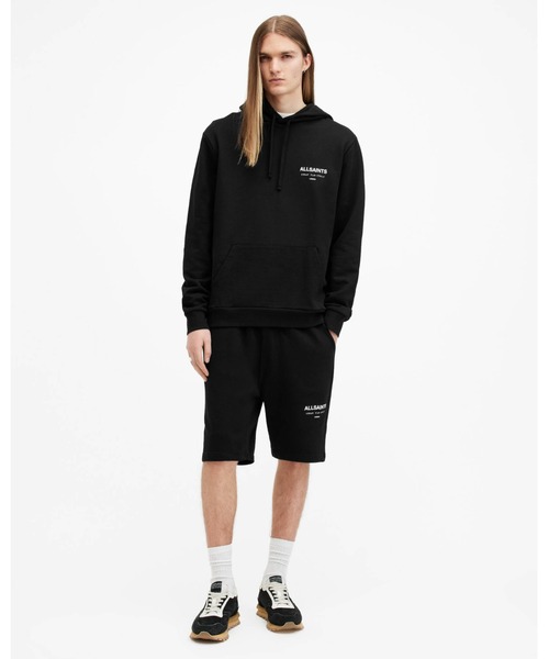 ALLSAINTS（オールセインツ）の「UNDERGROUND RELAXED FIT SWEAT SHORTS | アンダーグラウンド リラックス フィット スウェット ショーツ（スウェットパンツ・メンズ・ブラック・S/M/XS/L）」の13枚目の写真