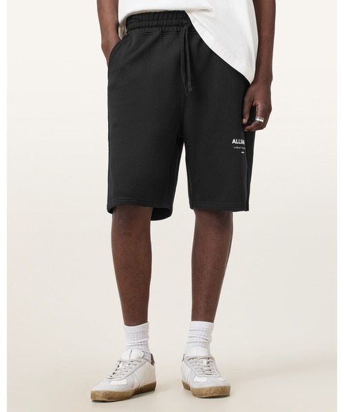 ALLSAINTS（オールセインツ）の「UNDERGROUND RELAXED FIT SWEAT SHORTS | アンダーグラウンド リラックス フィット スウェット ショーツ（スウェットパンツ・メンズ・ブラック・S/M/XS/L）」の8枚目の写真