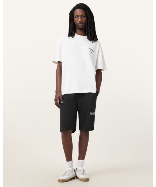 ALLSAINTS（オールセインツ）の「UNDERGROUND RELAXED FIT SWEAT SHORTS | アンダーグラウンド リラックス フィット スウェット ショーツ（スウェットパンツ・メンズ・ブラック・S/M/XS/L）」の10枚目の写真