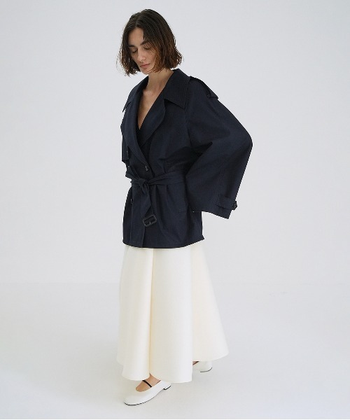 CLANE OVER SHORT TRENCH COAT ① CLANE(クラネ) OVER SHORT TRENCH COAT - COLDBECK ONLINE