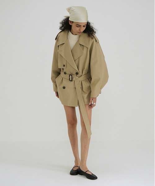 【新品未使用】CLANE OVER SHORT TRENCH COAT OVER SHORT TRENCH COAT（トレンチコート）｜CLANE（クラネ）の