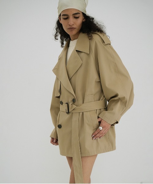 ジャケット・アウター CLANE OVER SHORT TRENCH COAT OVER SHORT TRENCH COAT（トレンチコート）｜CLANE（クラネ）の