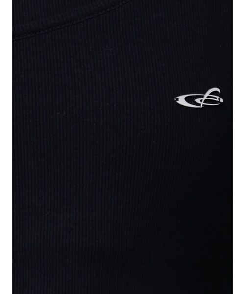 EMODA(エモダ)の「クロスクロップドトップ(Tシャツ/カットソー・レディース・ホワイト/ブラック/グレー/ピンク・FREE)」の6枚目の写真