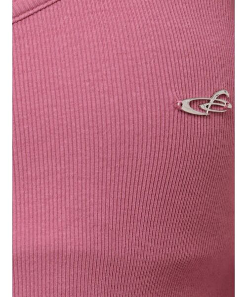 EMODA(エモダ)の「クロスクロップドトップ(Tシャツ/カットソー・レディース・ホワイト/ブラック/グレー/ピンク・FREE)」の7枚目の写真