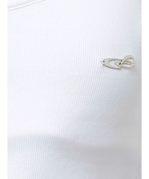 EMODA(エモダ)の「クロスクロップドトップ(Tシャツ/カットソー・レディース・ホワイト/ブラック/グレー/ピンク・FREE)」の8枚目の写真