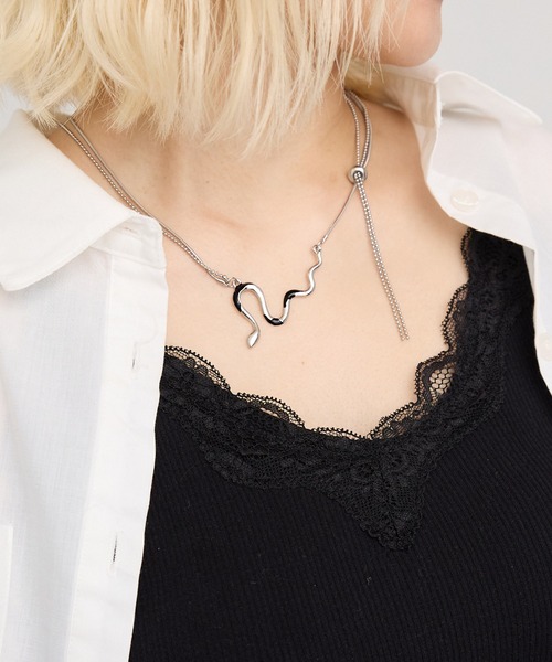 MONO-MART（モノマート）の「モチーフチャーム アソートデザインネックレス（ネックレス・レディース・シルバー系2/シルバー系4/シルバー系1/ゴールド系2/シルバー系3・FREE）」の2枚目の写真