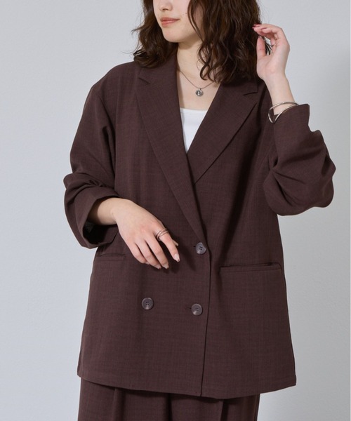 COLONY 2139（コロニートゥーワンスリーナイン）の「テックリネンダブルテーラードジャケット（テーラードジャケット・レディース・ブラック/ブラウン/グレイッシュベージュ/ミント・MEDIUM/SMALL）」の2枚目の写真