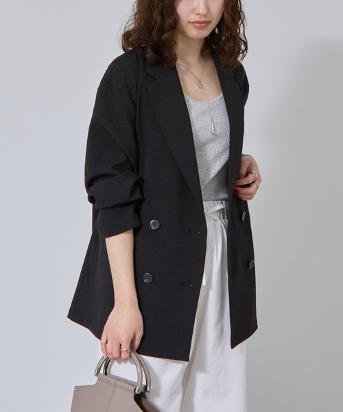 COLONY 2139（コロニートゥーワンスリーナイン）の「テックリネンダブルテーラードジャケット（テーラードジャケット・レディース・ブラック/ブラウン/グレイッシュベージュ/ミント・MEDIUM/SMALL）」の19枚目の写真