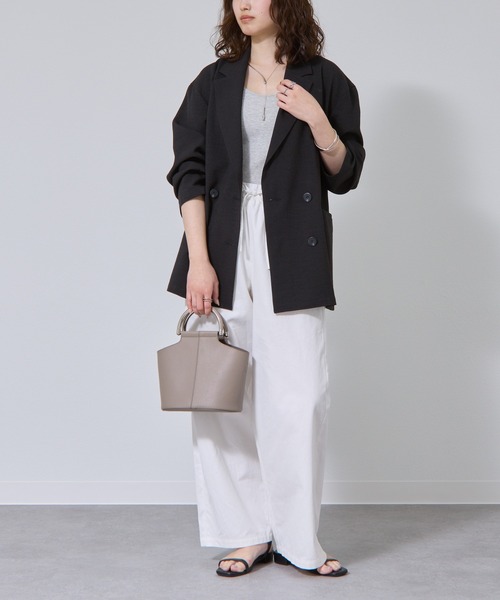 COLONY 2139（コロニートゥーワンスリーナイン）の「テックリネンダブルテーラードジャケット（テーラードジャケット・レディース・ブラック/ブラウン/グレイッシュベージュ/ミント・MEDIUM/SMALL）」の20枚目の写真