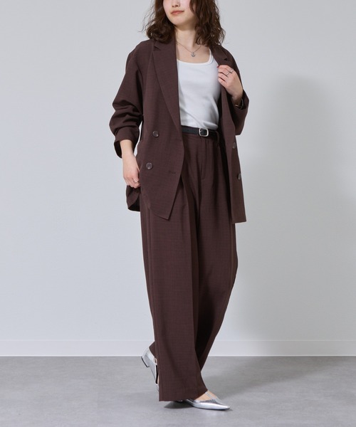 COLONY 2139（コロニートゥーワンスリーナイン）の「テックリネンダブルテーラードジャケット（テーラードジャケット・レディース・ブラック/ブラウン/グレイッシュベージュ/ミント・MEDIUM/SMALL）」の5枚目の写真