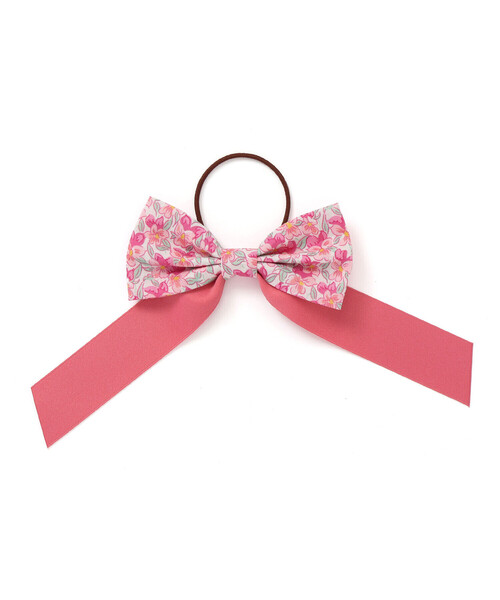 Tartine et Chocolat（タルティーヌエショコラ）の「【日本製】【お揃い】リバティ(Aralia Pansy)タナローンヘアゴム（ヘアゴム・キッズ・パープル系その他/ピンク系その他・FREE）」の2枚目の写真