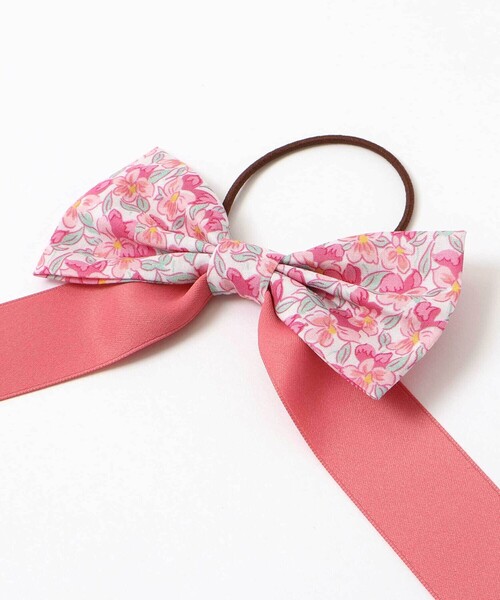 Tartine et Chocolat（タルティーヌエショコラ）の「【日本製】【お揃い】リバティ(Aralia Pansy)タナローンヘアゴム（ヘアゴム・キッズ・パープル系その他/ピンク系その他・FREE）」の6枚目の写真