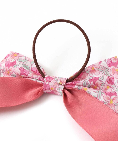 Tartine et Chocolat（タルティーヌエショコラ）の「【日本製】【お揃い】リバティ(Aralia Pansy)タナローンヘアゴム（ヘアゴム・キッズ・パープル系その他/ピンク系その他・FREE）」の8枚目の写真